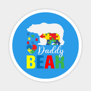 Daddy bear Autism Awareness Magnet